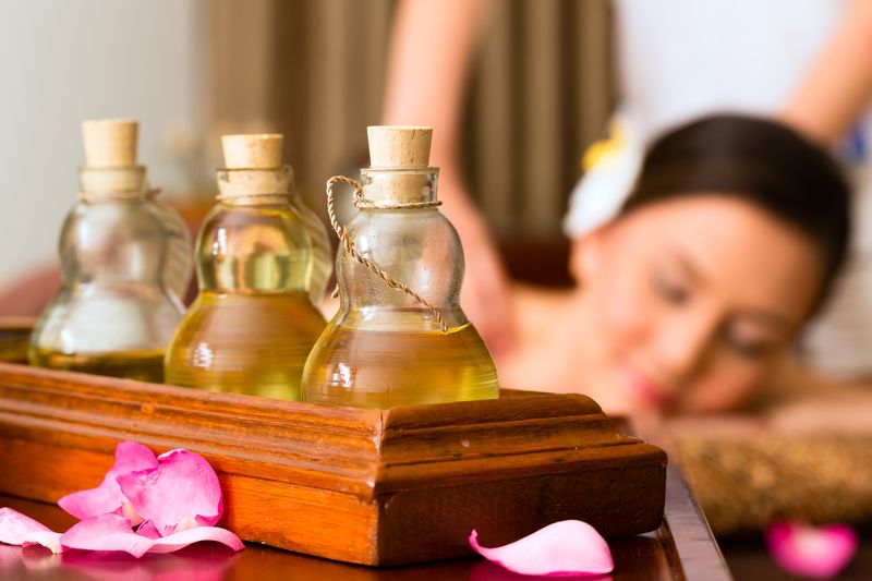 Huile de massage
